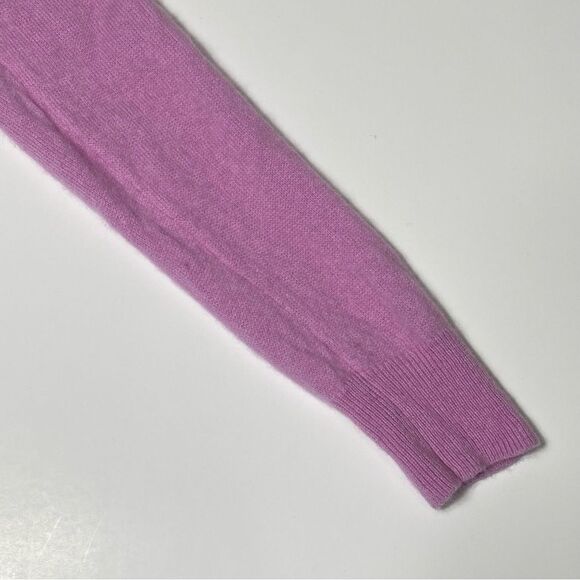 C by Bloomingdales 100% Cashmere Pink Crewneck Sweater Women's Size Large - Picture 4 of 14